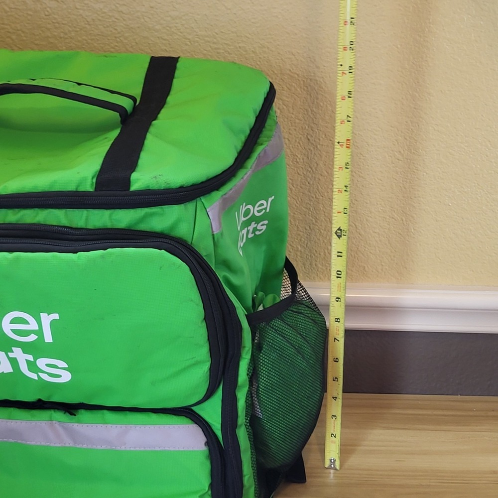 Uber Eats XL Insulated Food Delivery Backpack Bag w/ Cover Large Thermal Bag - Picture 14 of 16